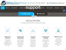 Tablet Screenshot of abhassconsultancy.com